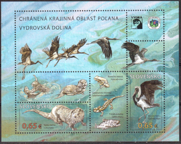 SLOVACIA 2015, Fauna, serie neuzata, MNH