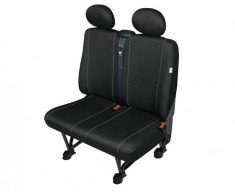 Huse bancheta auto 2 locuri Herman Black DV2 M pentru van si utilitare
