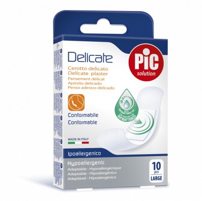 Plasturi piele sensibila PIC SOLUTION DELICATE 25x72mm cu solutie foto