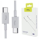 Cablu de date si incarcare Allity AUC-03 USB-C to USB-C 60W 1m Alb