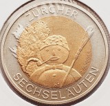 1925 Elvetia 5 francs 2001 Swiss festivals &ndash; Z&uuml;rcher Sechsel&auml;uten km 92, Europa