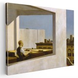 Tablou pictura Birou intr-un oras mic de Edward Hopper 1575 Tablou canvas pe panza CU RAMA 30x40 cm