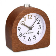 Ceas cu alarma analogic din lemn Snooze Retro, 45427.18 foto