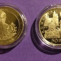 Romania 50 Bani 2019 UNC din fisic Vizita Papei - in capsula transparenta