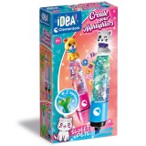 Set de creatie Clementoni Idea, Marker cu decoratiuni, Sweet Pets