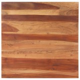 Blat de masa, 80x80 cm, 25-27 mm, lemn masiv de acacia