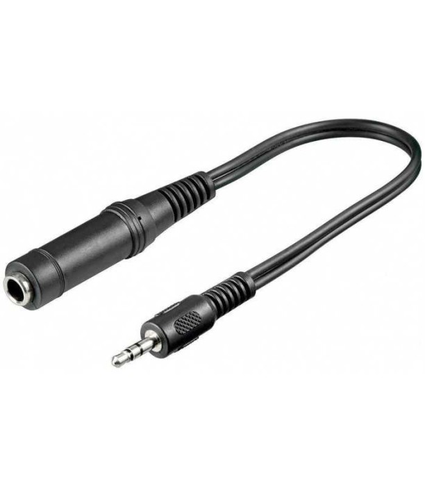 Cablu adaptor STEREO Jack 3.5 mm tata la STEREO Jack 6.35 mm mama