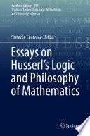 Stefania Centrone: Essays on Husserl&amp;#039;s Logic and Philosophy of Mathematics foto