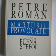 Marturii Provocate Convorbiri Cu Elena Stefoi - Petre Roman ,266476