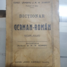 Șăineanu Schroff, Dicționar German-Român edițiune școlară Craiova 038