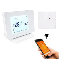 Termostat inteligent / smart WiFi Beok BOT306RF-WIFI pentru centrala termica pe gaz si incalzire in pardoseala