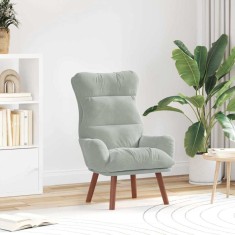 vidaXL Fotoliu de relaxare Gri deschis 69 x 74 x 93 cm Catifea 42001834