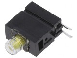 LED Galben 3.9mm 20mA 60&deg; 10-20mcd