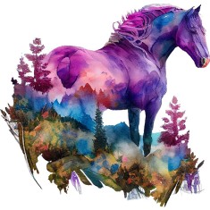 Sticker decorativ, Cal, Multicolor, 61 cm, 1259STK-1