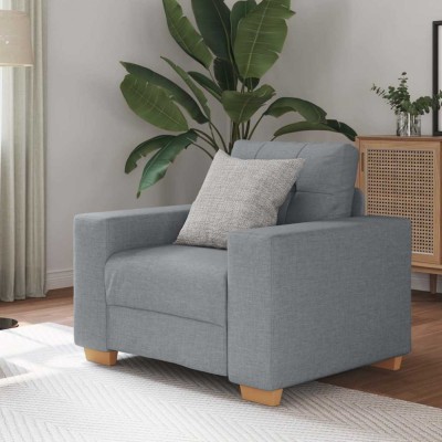 Gossi fotoliu canapea, gri deschis,60 cm, material textil foto