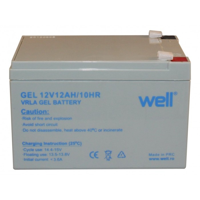 Acumulator plumb acid cu gel Well, 12V, 12Ah Acumulator plumb acid cu gel Well, 12V, 12Ah