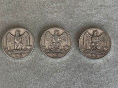 Lot 5 lire 1927, 1929 si 1930 ITALIA - Argint