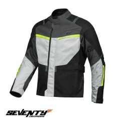 Geaca (jacheta) barbati pentru scuter - motocicleta Touring/Adventure Seventy iarna model SD-JT83 Tonale culoare: negru/gri/galben fluor Negru/gri/gal