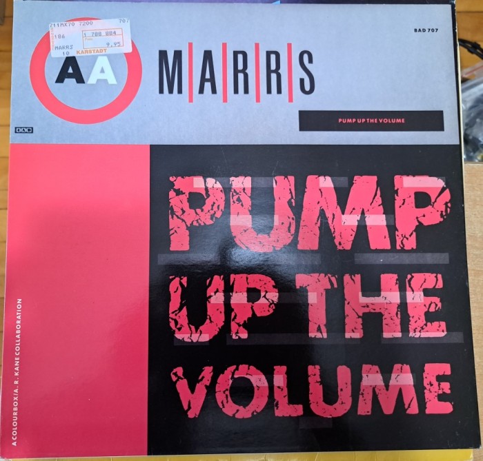 Disc Vinil 12&quot; MARRS - Pump Up The Volume--4AD-BAD 707 R