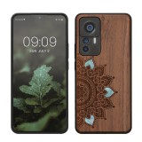 Husa Kwmobile pentru Xiaomi 12T/12T Pro, Multicolor, Lemn/Silicon, 60150.09, Carcasa