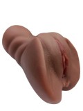 Masturbator No. 15 Vagin&amp;Anus, Material Realist TPE, Super Moale, Maro, 18 cm, Passion Labs