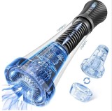 Pompa de Penis Automata, 9 Moduri Vibratii, 5 Moduri Suctiune, TPE, USB, 32 cm