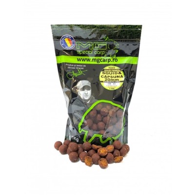 BOILIES MG SPECIAL CARP Semi Solubile Squid&amp;amp;Octopus Capsuna 20mm 1KG foto