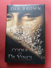 Codul lui DaVinci - Dan Brown (coperti cartonate, format mare) foto