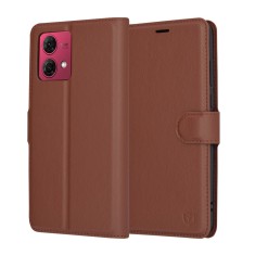 Husa Motorola Moto G84 Techsuit Leather Folio, maro foto