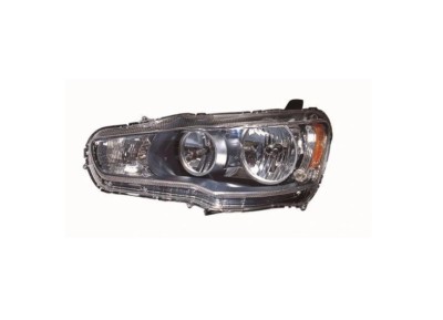 Far Mitsubishi Lancer (Cy0), 03.2007-, montare fata, stanga, HB3+HB4+W5W+WY21W; manual; halogen, DEPO foto