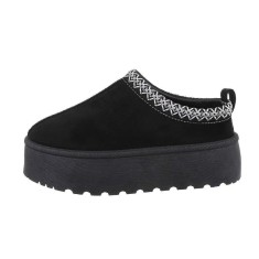 Papuci dama interior-exterior negru - 39