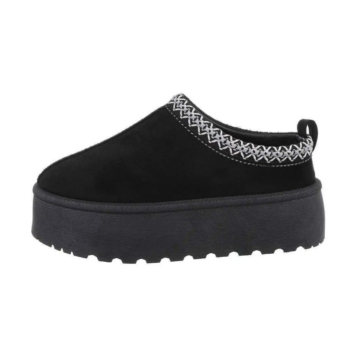 Papuci dama interior-exterior negru - 39