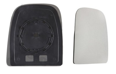 Geam oglinda exterioara cu suport fixare Iveco Daily, 05.2006-07.2014, Dreapta, geam convex; cromat; superior; doar pentru oglinzi View Max, View Max foto