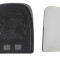 Geam oglinda exterioara cu suport fixare Iveco Daily, 05.2006-07.2014, Dreapta, geam convex; cromat; superior; doar pentru oglinzi View Max, View Max