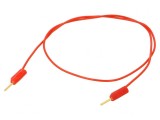 Cablu de măsurare neizolat roșu 0,3m 60VDC 30VAC 3A