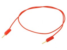 Cablu de masurare neizolat ro?u 0,3m 60VDC 30VAC 3A foto