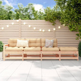 VidaXL Set mobilier relaxare de grădină, 4 piese, lemn masiv de pin