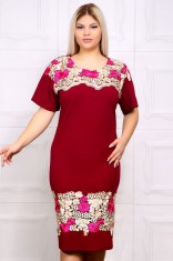 Rochie de Seara Galvana Bordo - 60Marimea