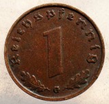2.550 GERMANIA WWII 1 REICHSPFENNIG 1939 G, Europa, Bronz