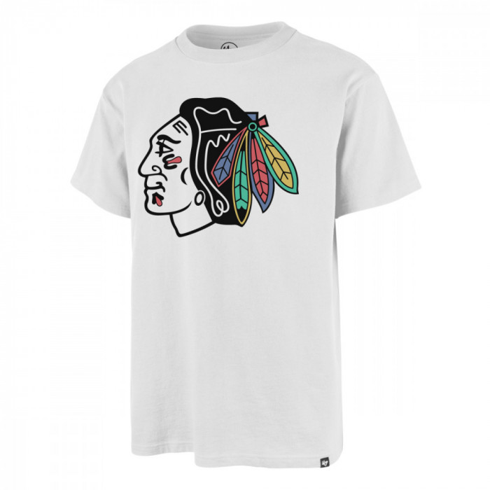 Chicago Blackhawks tricou de bărbați Fractal 47 Echo Tee white - S