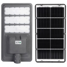 Lampa solara stradala Flippy, IP65, senzor de lumina, 306 LED-uri SMD, 3000 lm, panou 40W, putere 300W, autonomie 12-16 ore, telecomanda, montare prin
