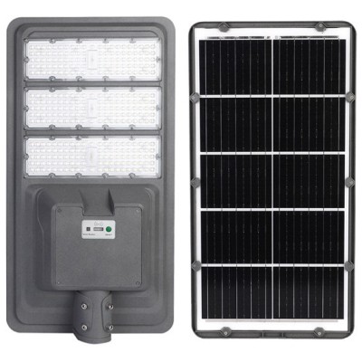 Lampa solara stradala flippy, ip65, senzor de lumina, 306 led-uri smd, 3000 lm, panou 40w, putere 300w, autonomie 12-16 ore, telecomanda, montare prin foto