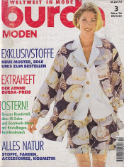 Burda revista de moda insert in limba romana 63 tipare 3/1994 (croitorie) foto