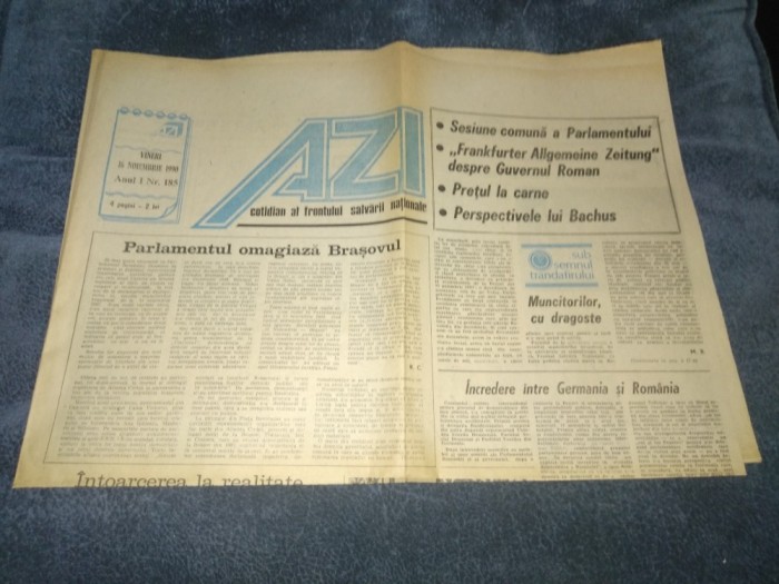 ZIARUL AZI 16 NOIEMBRIE 1990