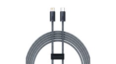 Baseus Cablu USB tip C - Lightning pentru iPhone, 2m, Power Delivery, 20W, gri (CALD000116)