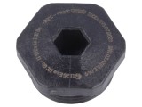 Capac de protecție poliamidă neagră IP68 M50 1,5
