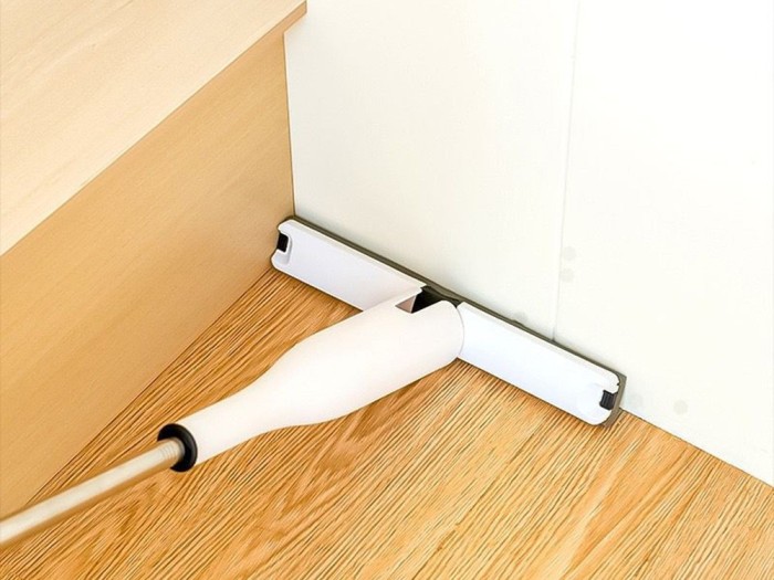 Mop pentru curatarea podelei cu burete pliabil super absorbant, usor de depozitat, alb