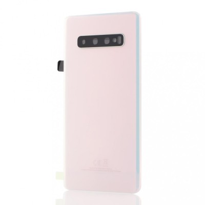 Capac Baterie Samsung Galaxy S10+, G975F, Prism White, OEM foto