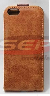 Toc piele FlipCase DELUXE Slim Brown Nokia Lumia 920 foto