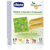 Chicco Natural Colored and Perfumed Stickers autocolante &icirc;mpotriva insectelor 3 y+ 12 buc